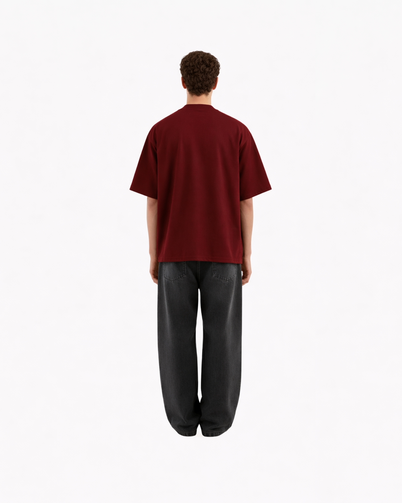 Carminemaroon Everyday Oversized Tee
