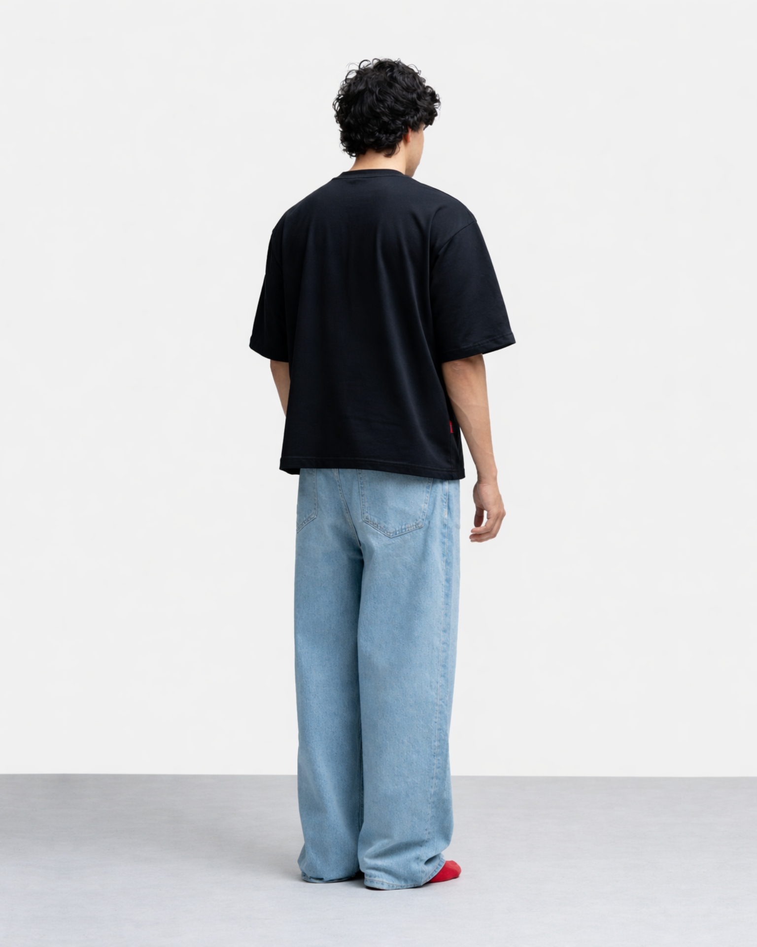 Black Everyday Oversized Tee