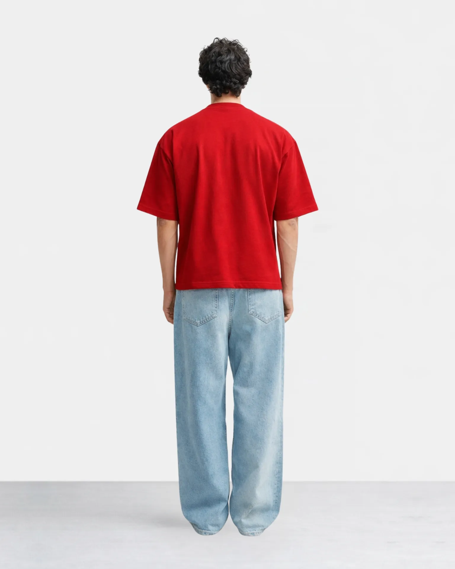 Red Everyday Oversized Tee