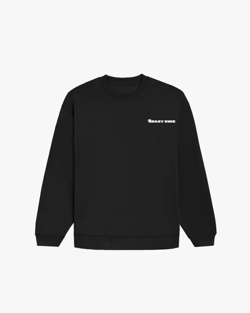 Black Oversized Sweatshirt