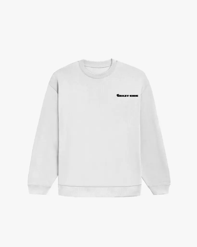 White Oversized Sweatshirt