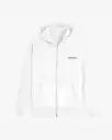 White Zip-Through Hoodie