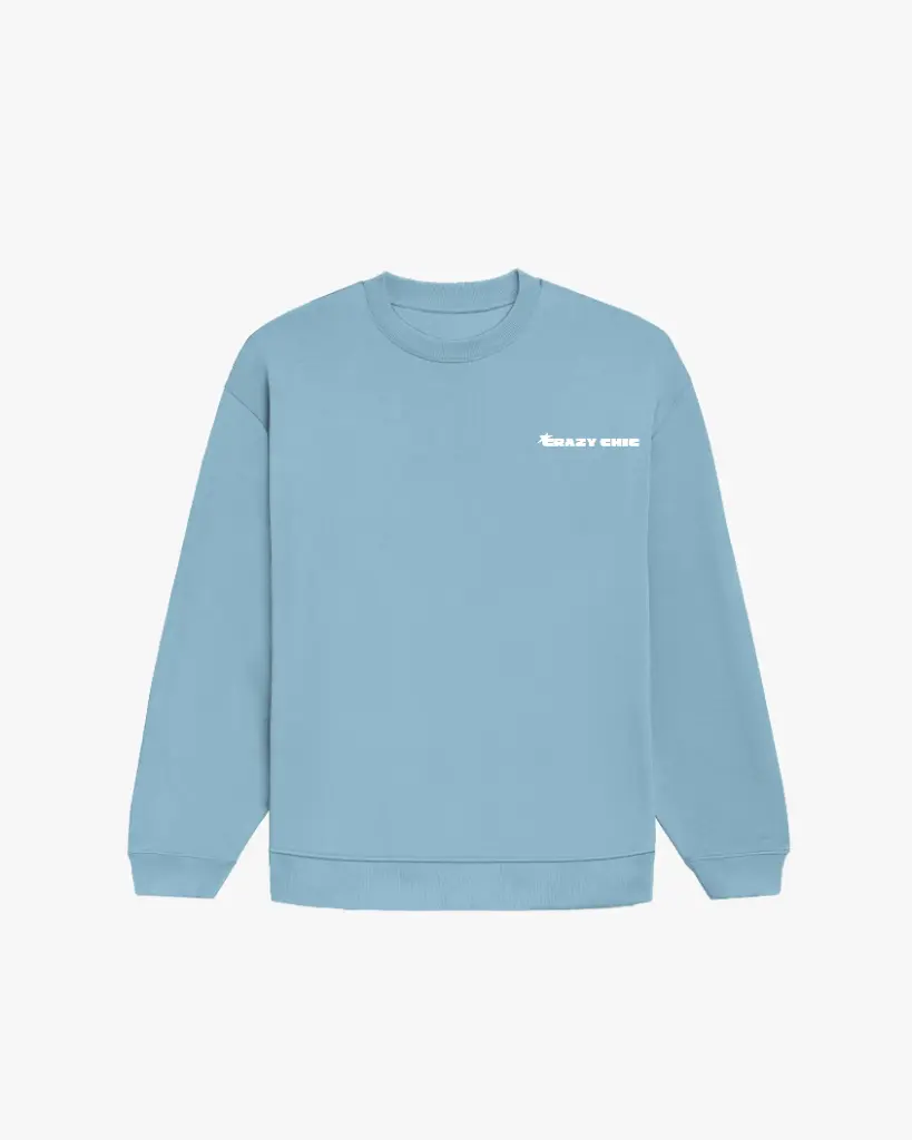 Powder Blue Oversized Sweatshirt