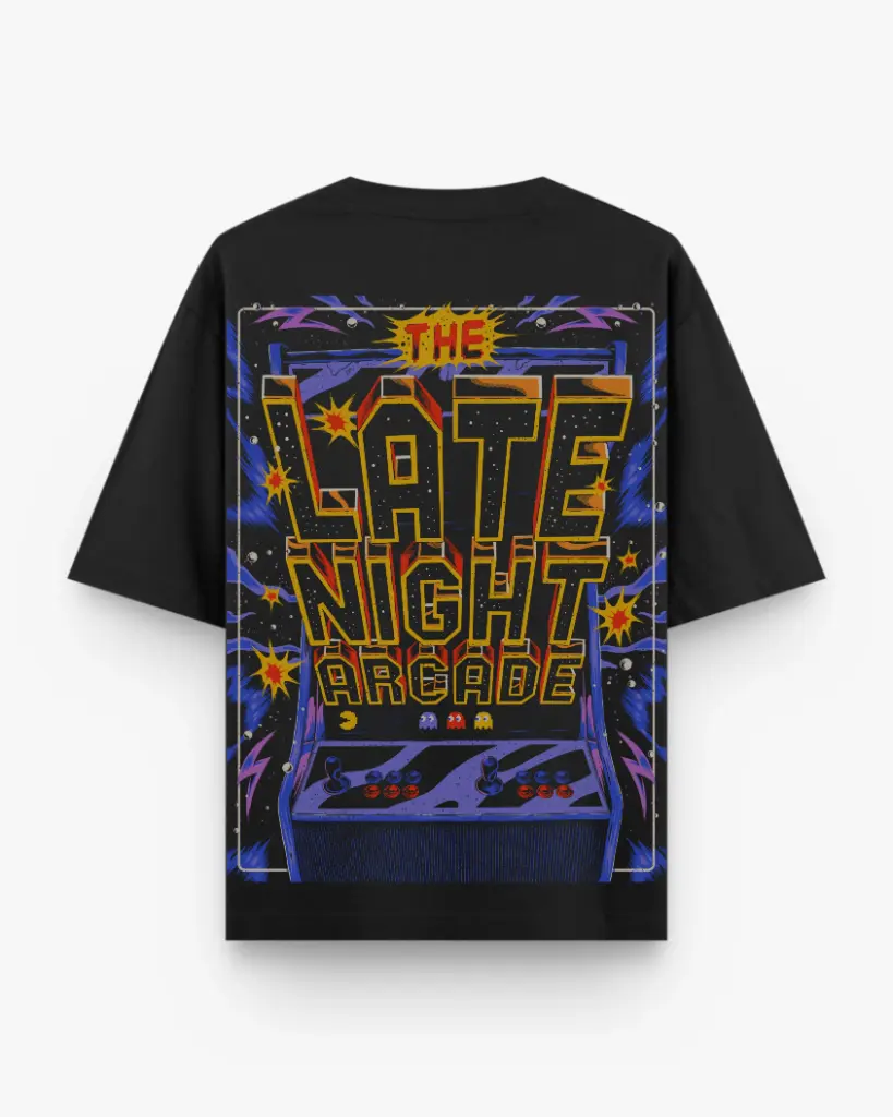 Late Night Arcade Oversized Tee