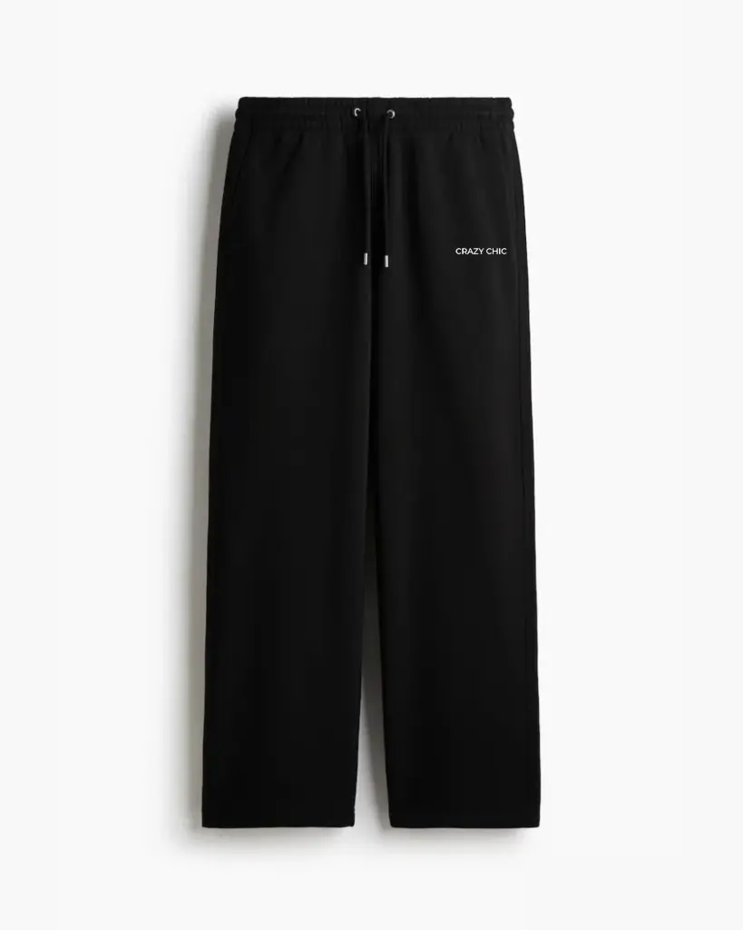 Loose Fit Sweatpants: Black
