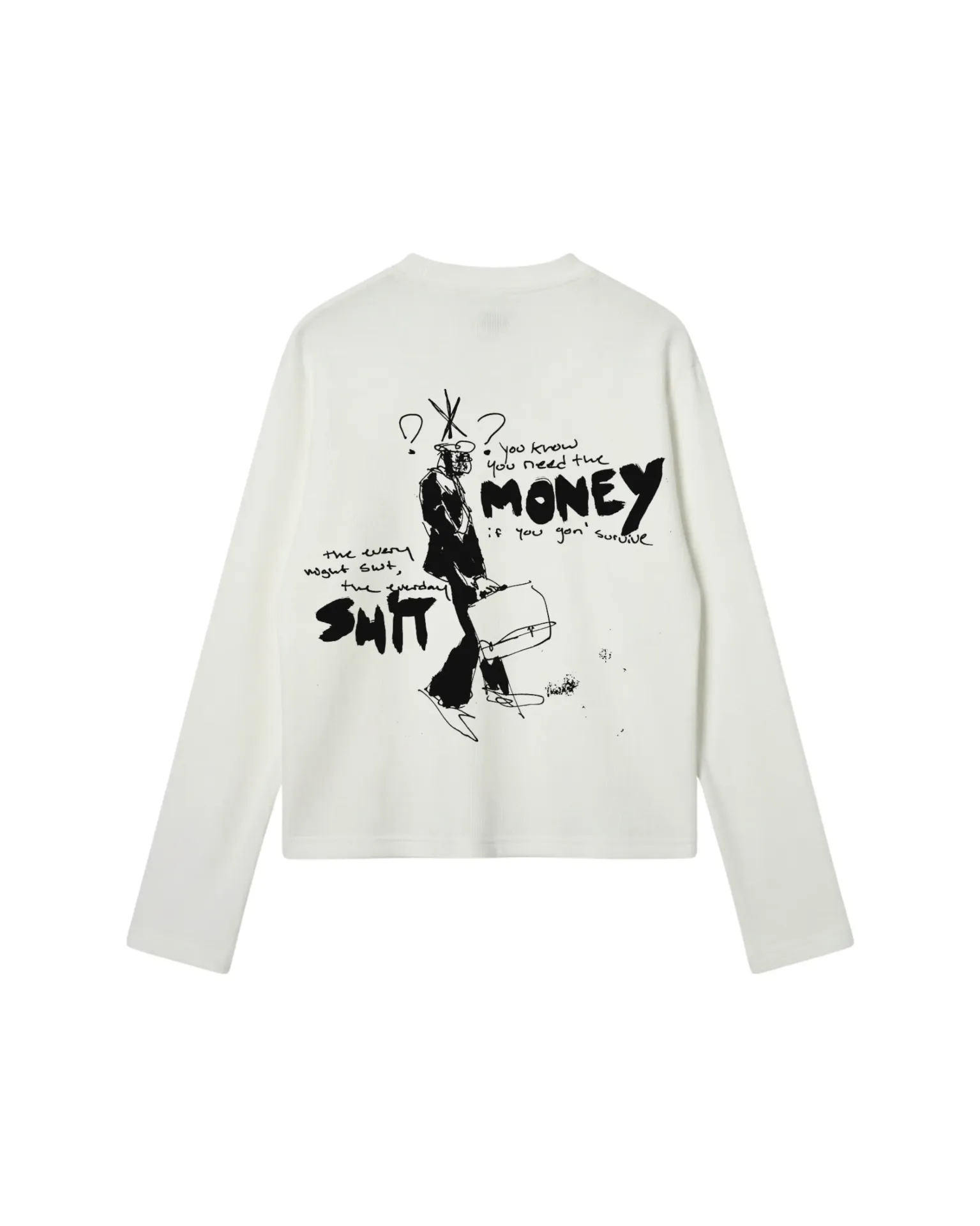 Shit Money Waffle Oversized Full Sleeve
