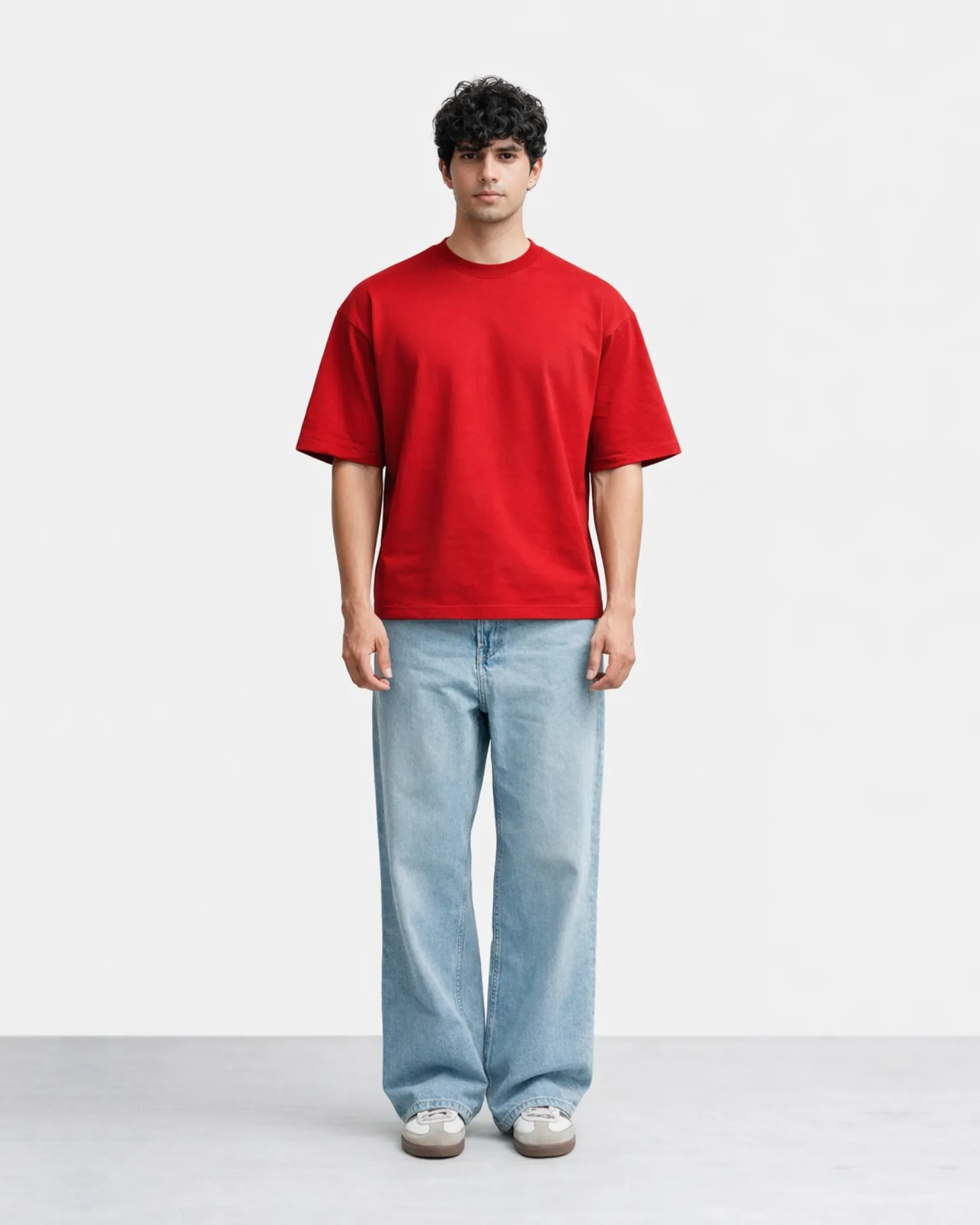 Red Everyday Oversized Tee