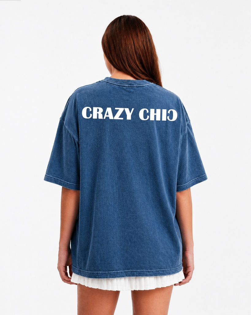 Denim Wash Boxy Tee