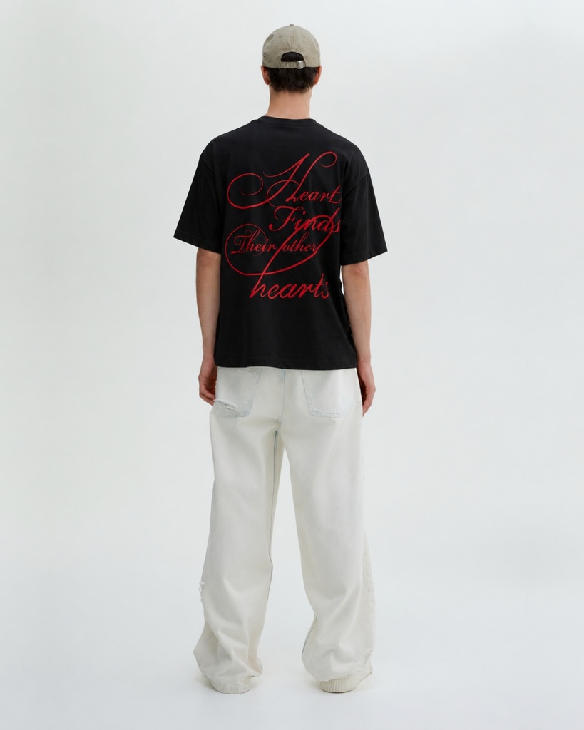 Black Valentina Tee