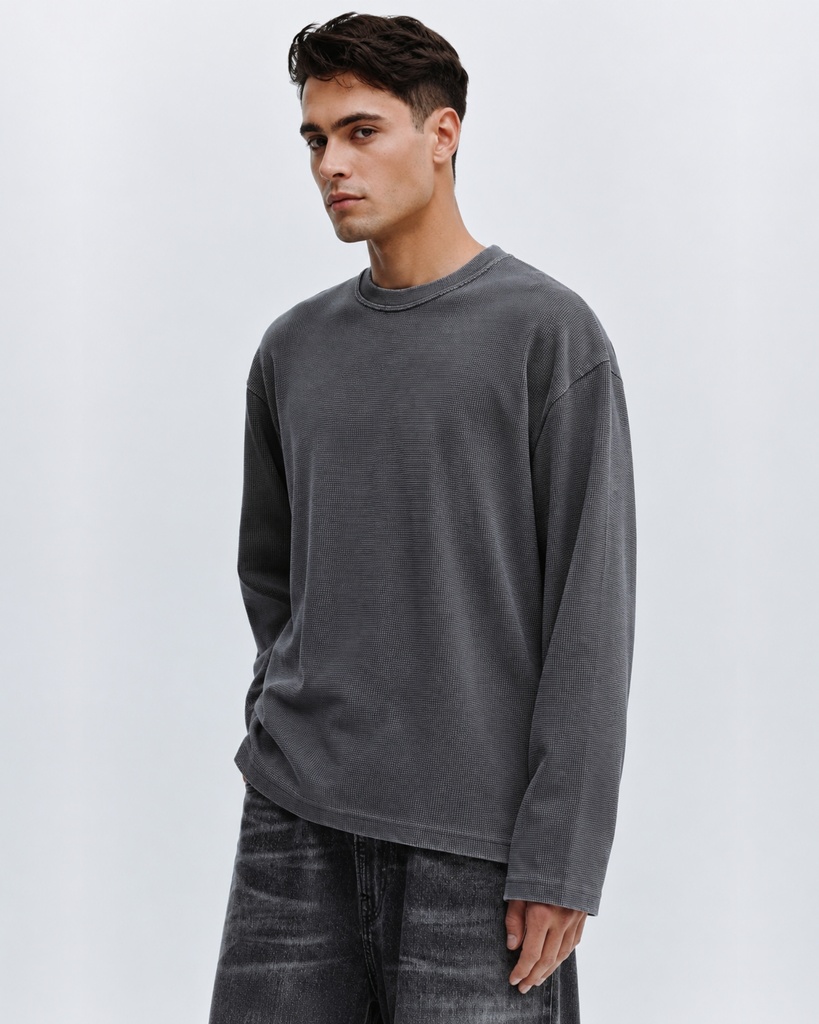 Shadow Wash Waffle Tee