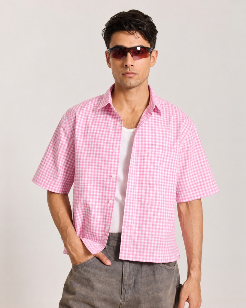 Blush Picnic Boxy Shirt