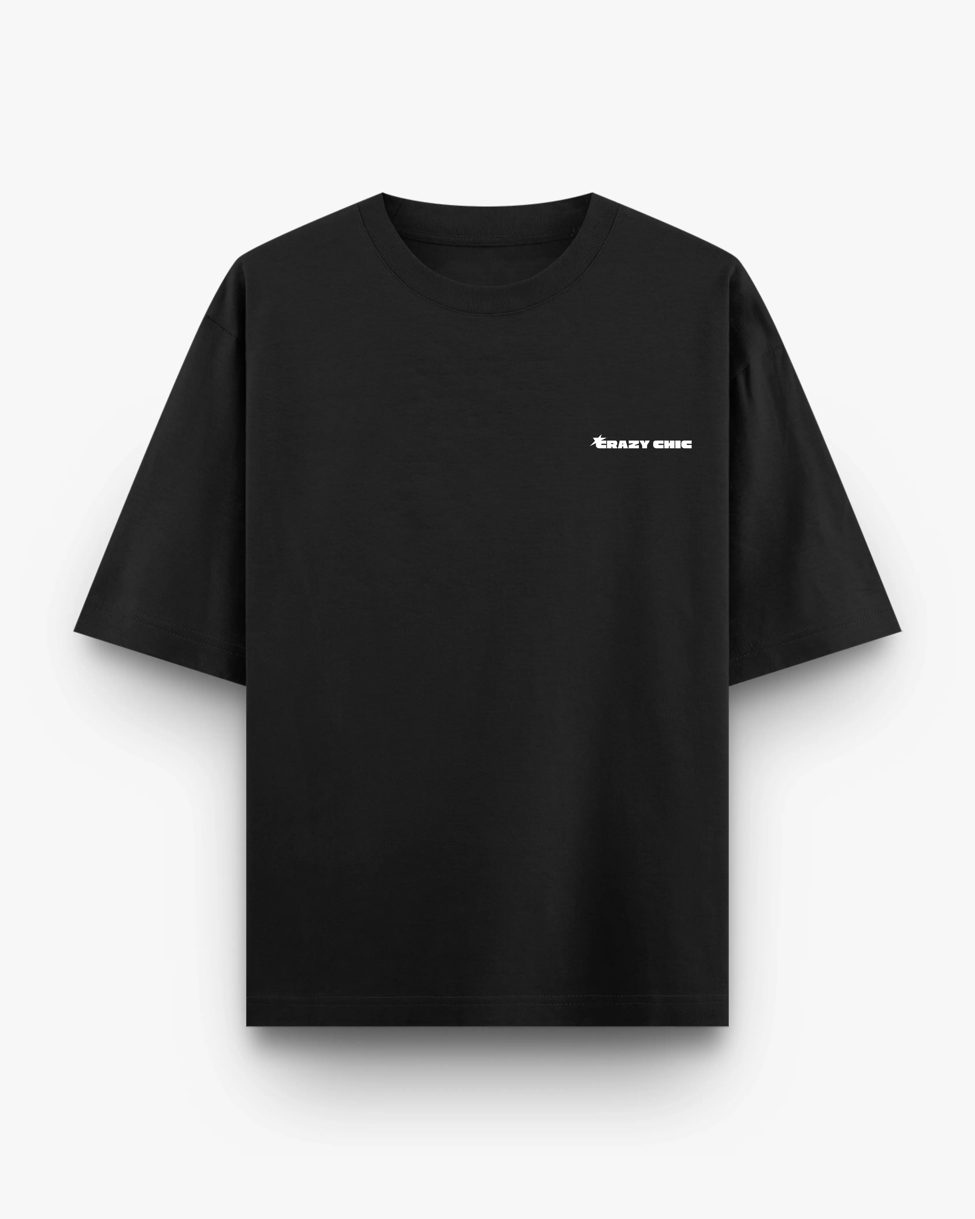 Black Everyday Oversized Tee