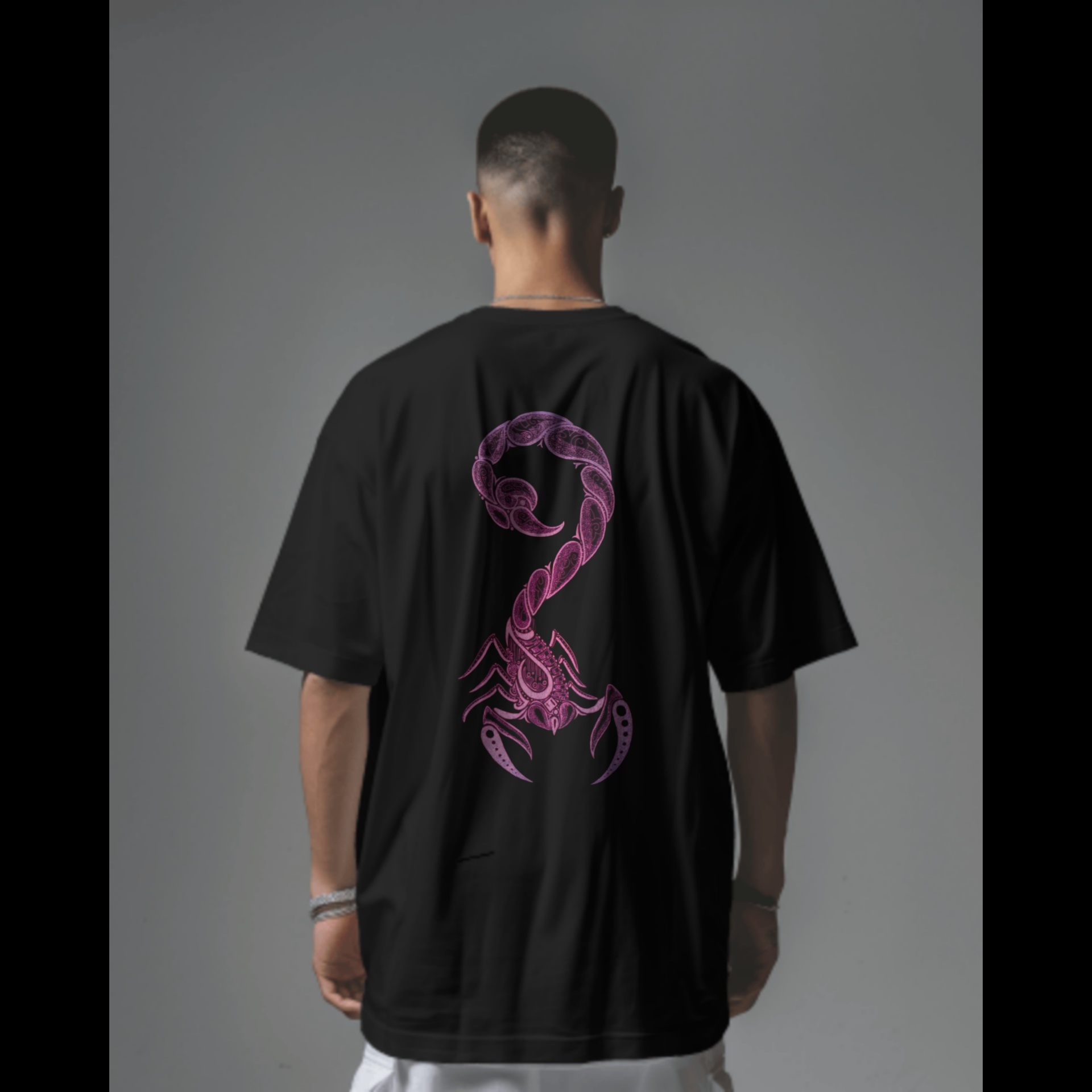 Everyday Oversized Tee - Scorpio (Black)