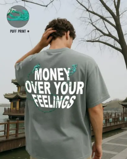 Grey Materialistic Tee